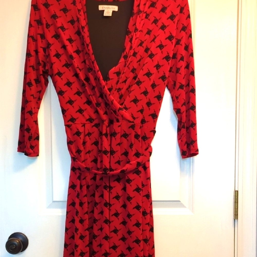 Liz CLAIBORNE  Red Wrap Dress